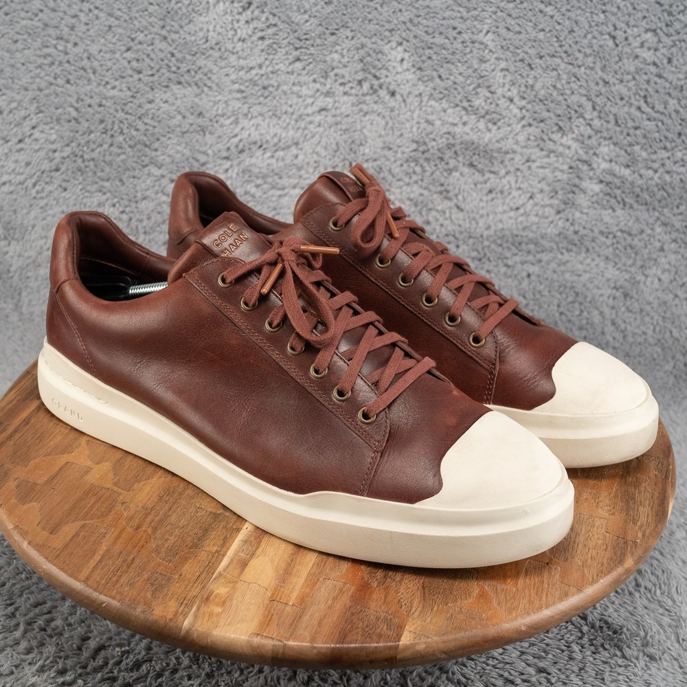 Cole Haan Men's Size 13 M Brown GrandPrø Rally Cap Toe Sneakers Style C38669